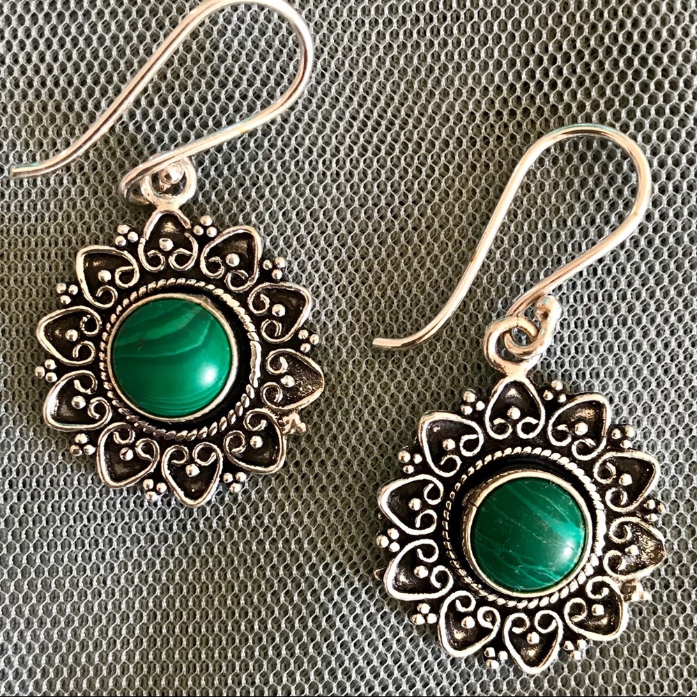 Bohemian Silver Earrings
